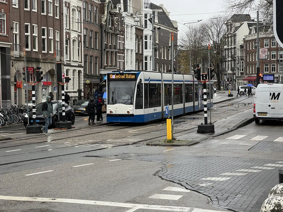 The Westermarkt tram stop